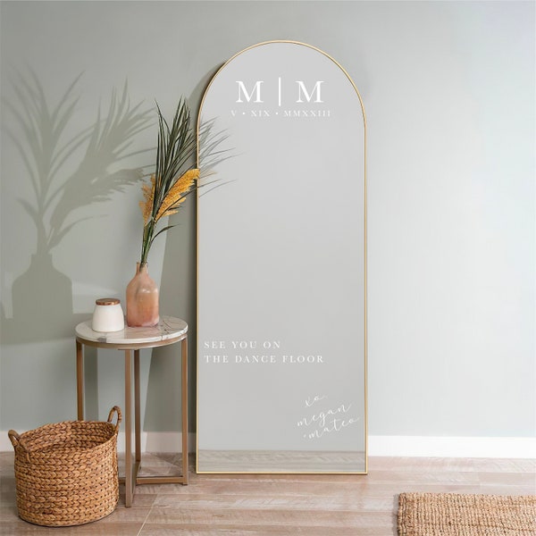 Wedding Mirror Decal | Wedding Welcome Sign | Mirror Decal | Wedding Decor | Vinyl | Custom Vinyl Decal Sticker for Mirrors #054