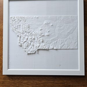 Montana 3D-topografie