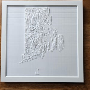 Topographie 3D du Rhode Island