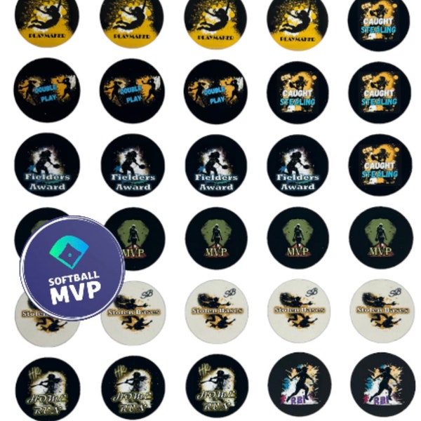 80 Softball Helmet Sticker Water Bottle Decals Bat Stickers Unique Softball Player Achievement Awards, Celebrate Your Wins with Recognition