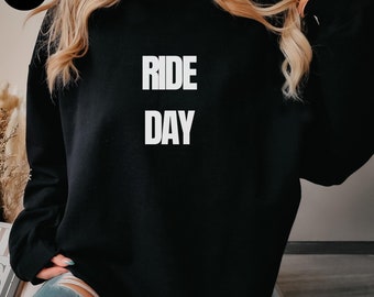 Snowboarding Sweatshirt: 'Ride Day' Unisex Gift