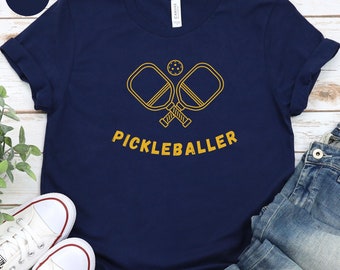 Pickleballer T-Shirt, Mens Paddle Sport Gifts, Court Day Apparel