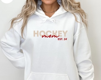 Custom Hockey Mom Hoodie: Personalized Hockey Family Apparel