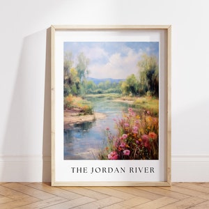 christian decor catholic decor christian print catholic print jesus art scripture art the jordan river baptism gift nursery bible print