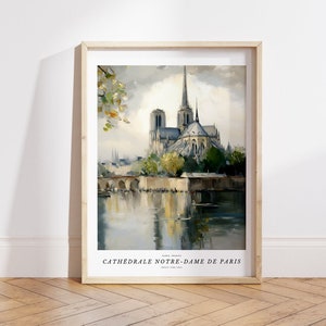 Catholic Folk Painting Catholic Wall Art Catholic Art Prints Church Painting Gothic Cathedral Printable Art Notre Dame Art Catholic Painting