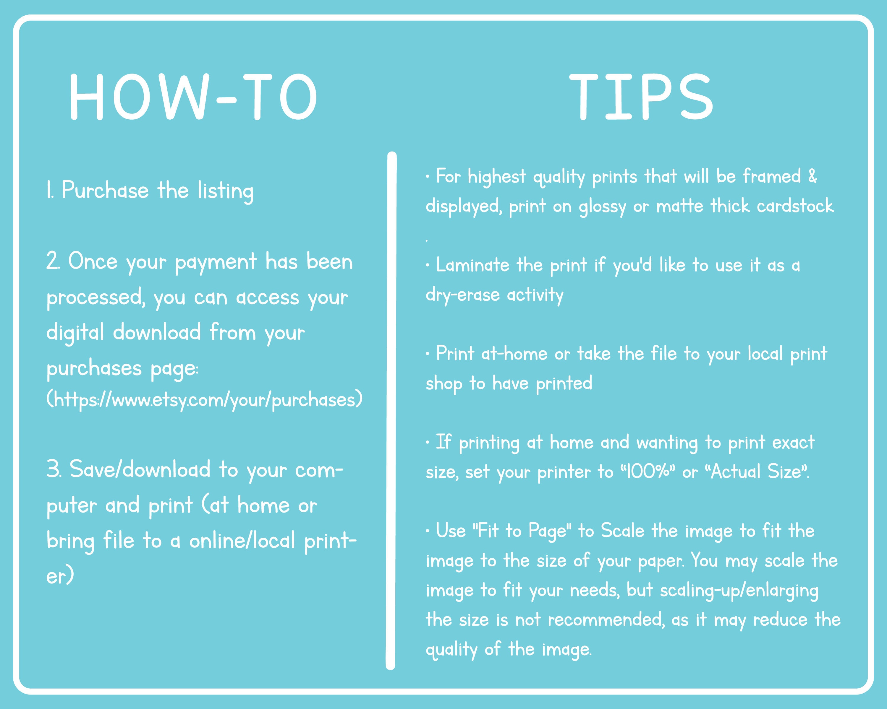 Days of the Week Chart | Days Chart | Digital Download | Learning Days