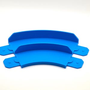 Double Track 45 Degree Turn | Compatible with Hot Wheels and Matchbox cars and track