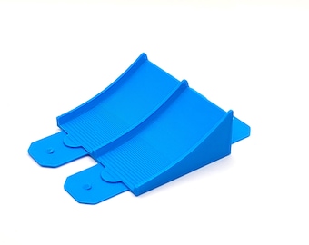 Rampa de doble vía: compatible con Hot Wheels y Matchbox Car