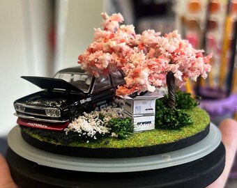 Kaido House Datsun 510 Diorama 1:64 + Lighting