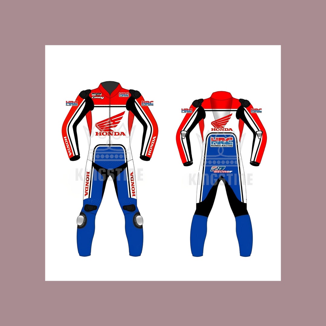 Motorrad-Handschuhe Repsol Honda Casey Stoner – Racing Design, Leder Mit TPU-Schutz