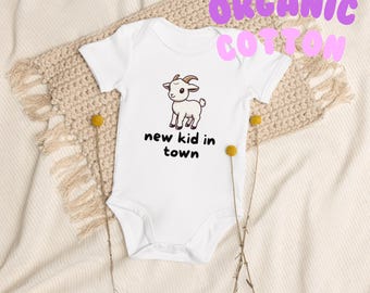 New Kid In Town Baby Onesie Baby Bodysuit Baby Gift Animal Print Onesie Summer Baby Bodysuit Infant Summer Clothes Baby Shower Gift