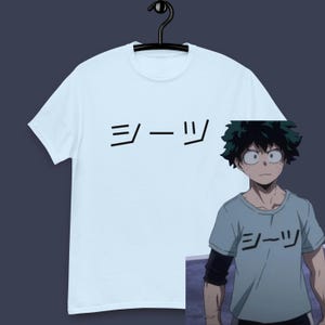 Deku Shirt My Hero Academia Anime Merch Midoriya Fan T-Shirt For Anime Fan Japanese Anime Tshirt Gift For Him Anime Graphic Tee