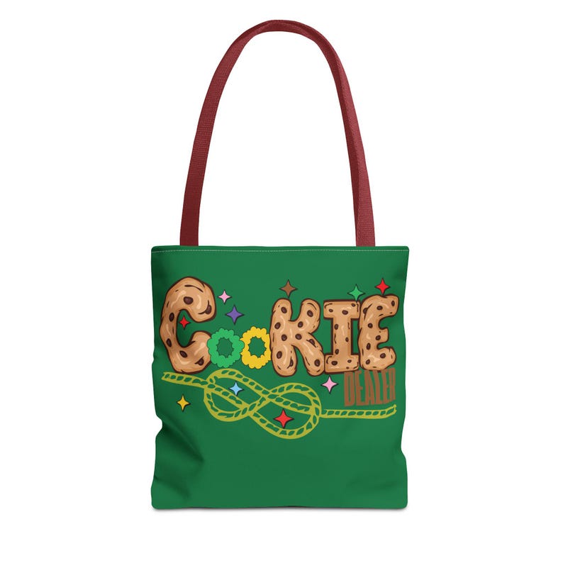 Girl Scout Tote Bag (AOP) COOKIE SELLER support girl scouts image 2