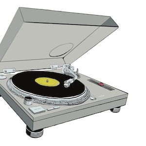 Record Player Art Print