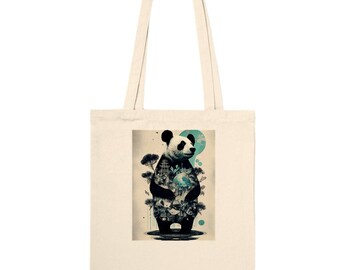 Surreal Panda Art Print for Wildlife Conservation - Classic Tote Bag