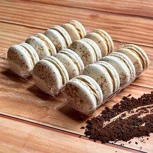 Rich Coffee Delight: 12 Coffee Infused Macarons in a Box