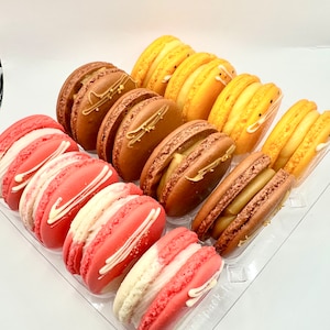 Handmade French Macarons Gift Box: Gourmet Dessert, Choose 3 Flavors
