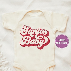 Santa Baby Onesie®: Retro Christmas Baby Outfit
