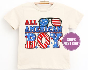 All American Boy 4th of July Shirt