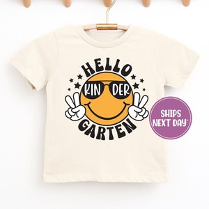 Kindergarten Shirt, Hello Kindergarten Shirt, Retro Kindergarten Shirt, Kindergarten Shirts For Boys and Girls, Back To School Shirt