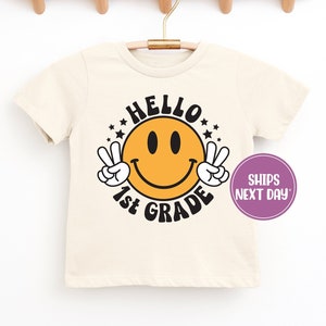 First Grade Shirt, Hello First Grade Shirt, Retro First Grade Shirt, First Grade Shirt For Boys and Girls, Back To School Shirt