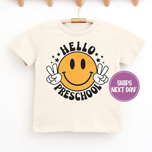Preschool Shirt, Hello Preschool Shirt, Retro Preschool Shirt, Fifth Grade Shirt For Boys and Girls, First Day of Preschool