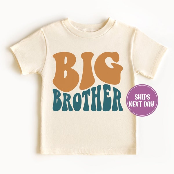 Big Brother Shirt, Retro Big Brother Shirt, Big Bro Shirt, Natural Boho Big Brother Shirt, Sibling Shirt