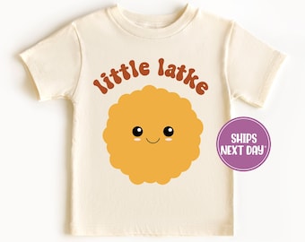 Little Latke Shirt, Chanukah Toddler Shirt, Hanukkah Kids Shirt,  Hanukkah Shirt for Baby, Toddler and Youth