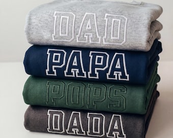Dad Gift, Father's Day Embroidered Sweatshirt or T-Shirt, New Parent Gift