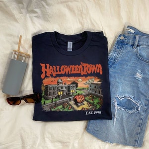Halloweentown-tröja: Retro Halloween-tröja, höstmode bild 8