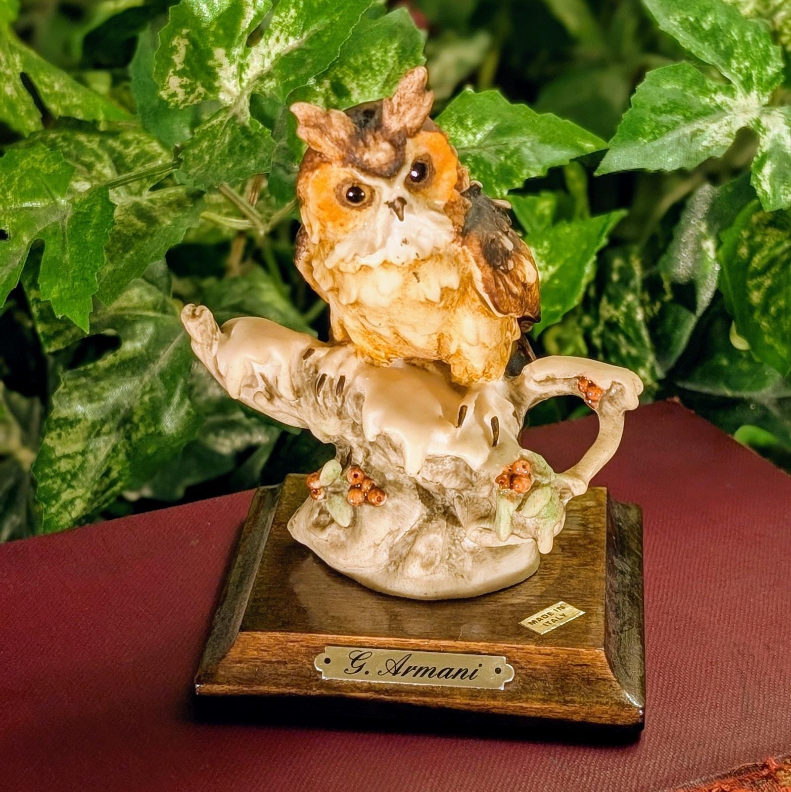 FLORENCE社　ジュゼッペアルマーニ　フクロウ　ITALY製 置き物 FLORENCE社ジュゼッペアルマーニフクロウITALY製 置き物