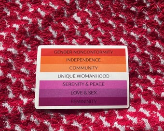 Lesbian Flag Glossy Sticker