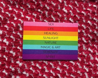 Traditional Pride Flag Magnet
