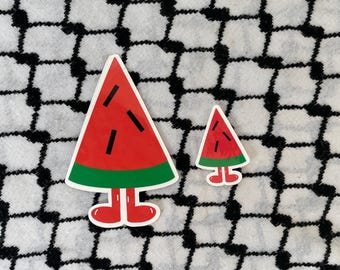 Watermelon Man Glossy Sticker