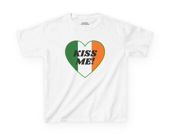 Kiss me im irish baby tee, irish crop top, st patricks day baby tee, ireland shirt, y2k baby tee, st pattys day shirt, st paddys tshirt