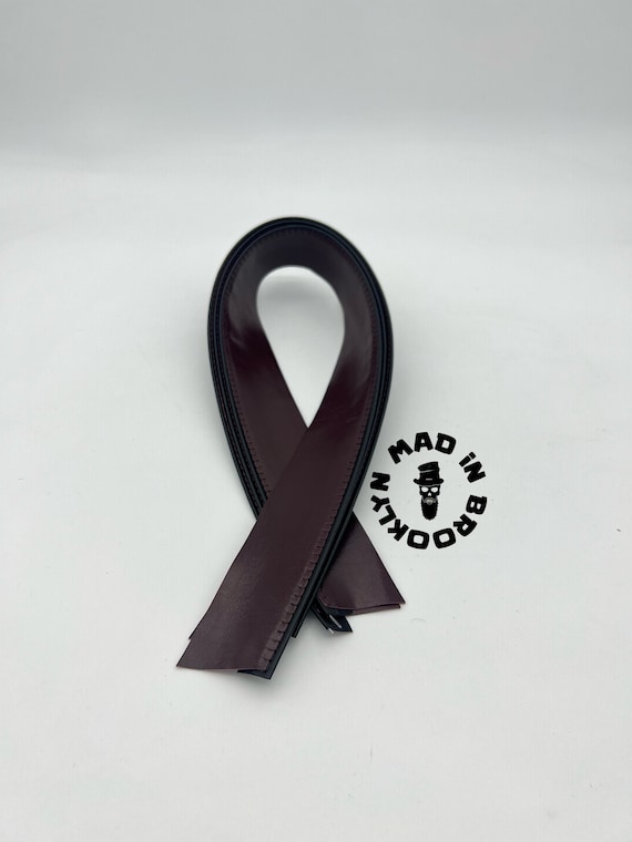 1  lamb  leather hat sweatband maroon