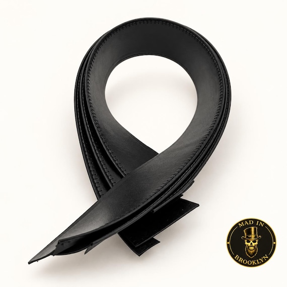 Black Italian Leather Hat Sweatband