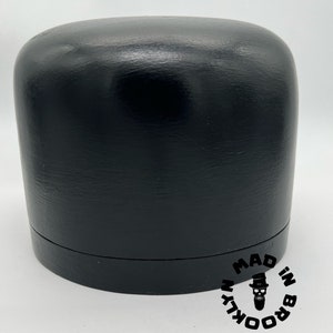 Black Wooden Hat block number 52 hat making /millinery