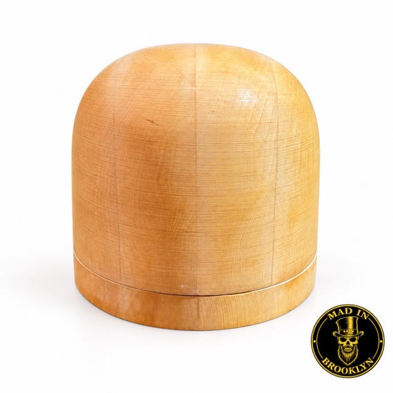 No. 51 Rounded Open-Crown Wooden Hat Block