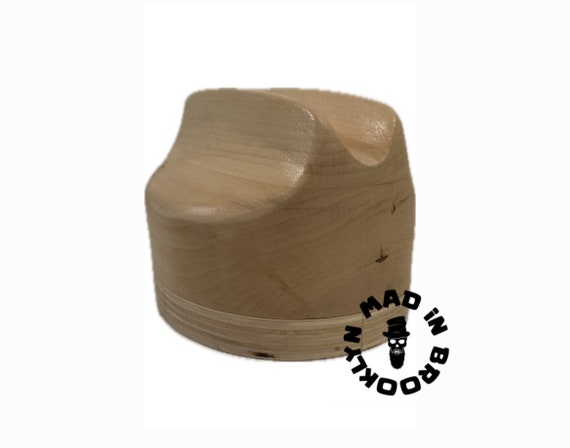 Wooden Hat block cattlemen/ open road / cowboy hat making /millinery