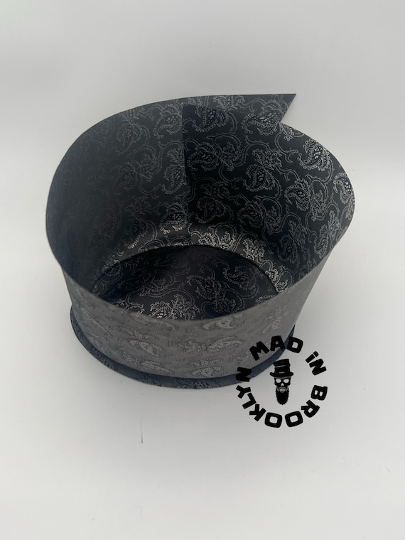 Hat liner paisley grey fedora /cowboy