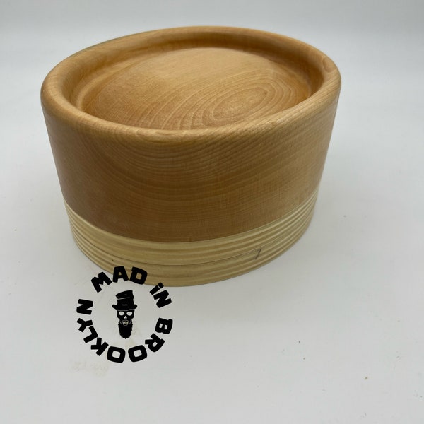 Wooden Hat block gaucho / pork pie.   , fedora hat making /millinery