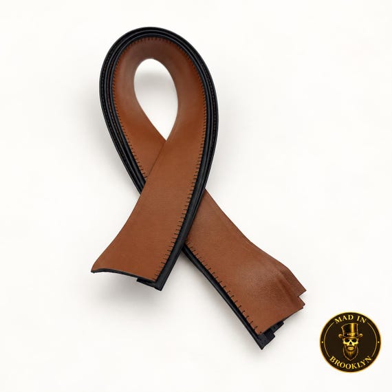 Brown Rust Roan Leather Hat Sweatband