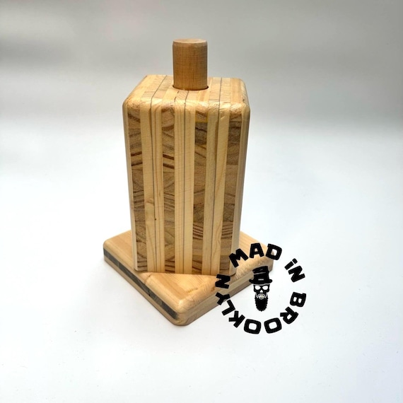 Hat making wooden tool, block spinner