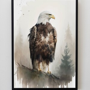 Bald Eagle Prints, Digital Prints, Printable Wall Art, Nature Print, Natural Wall Art, Nature Print, Nature Wall Art, Rustic Print