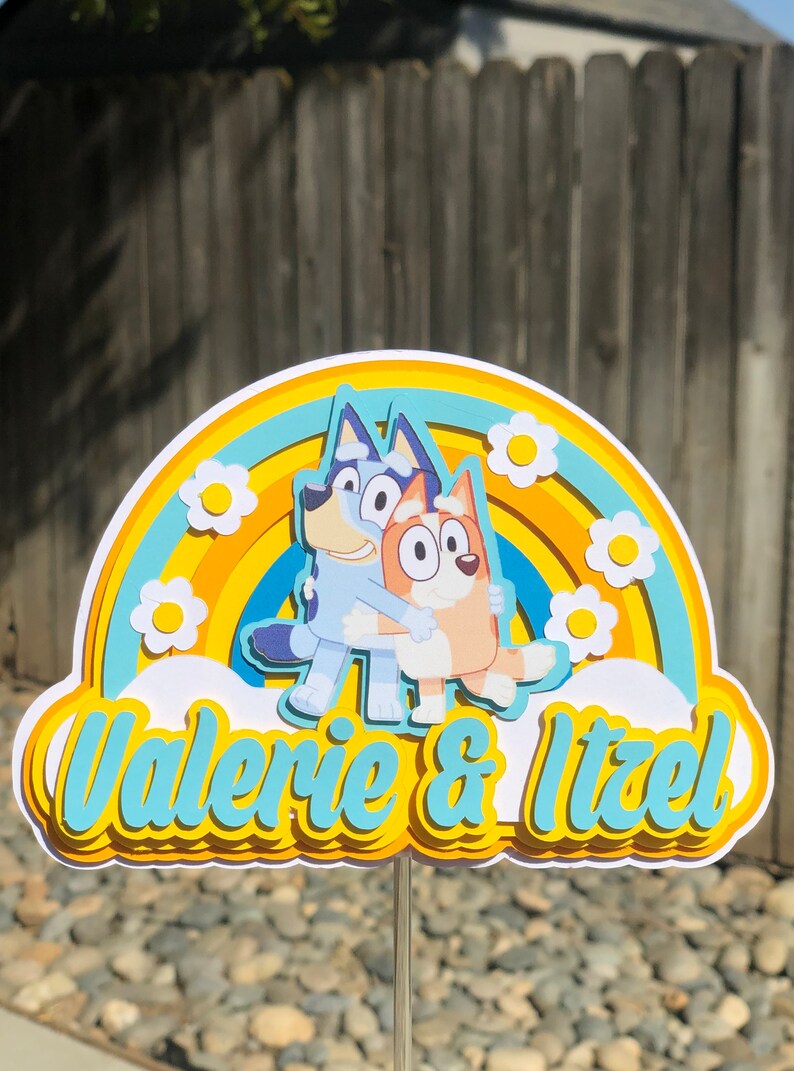 Bluey Cake Topper Etsy