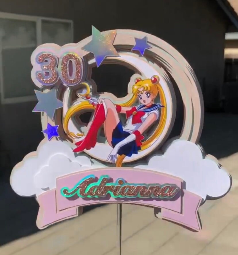 Sailor Moon Cake Topper - Etsy