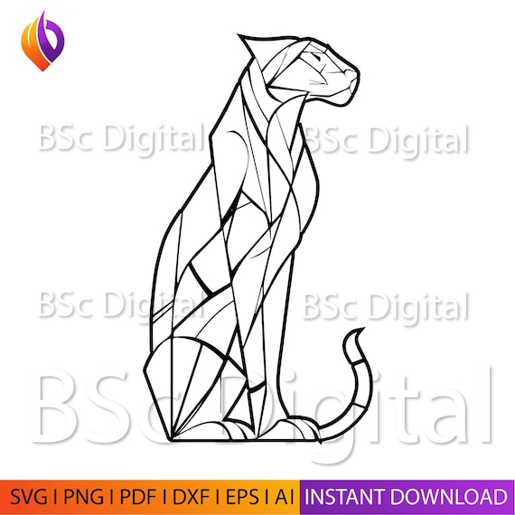 Polygon at Head Wall Art svg, dxf, Eps, AI , plasma cut file, wall art dxf, aser cut files, Glowforge files Metalic & Wood CNC machine dxf