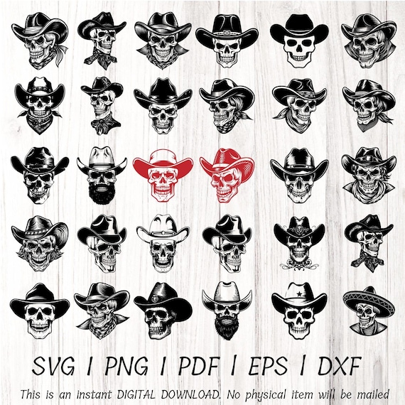 Cowboy skull SVG, cowboy SVG, skull SVG, cowboy skull png, skull png, skull, eps, skull dxf cowboy Skeleton Svg, skull hat Png cut file