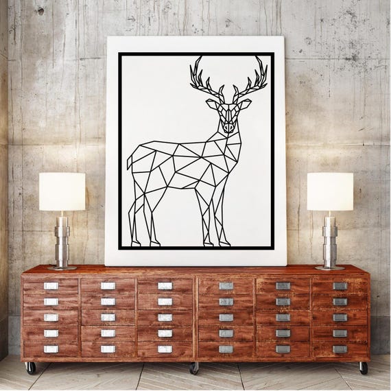 Deer Wall Art SVG Bundle, 19 assets, PNG, plasma cut file, deer wall art dxf, Laser cut files, Glowforge files Metalic Wood CNC machine dxf